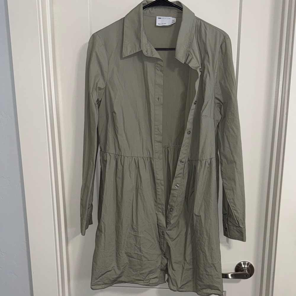 ASOS Olive Long Sleeve Dress